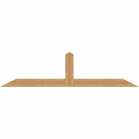 Ekena Millwork Portland Smooth Timber Gable Bracket, Western Red Cedar, 96"W x 24"H x 3 1/2"D x 5 1/2"F, 6/12 Pitch GBW096X24X0406POR00SWR
